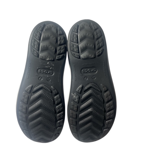 CROCS Black Winter Rain Boots Ankle Height Waterproof - Picture 4 of 9